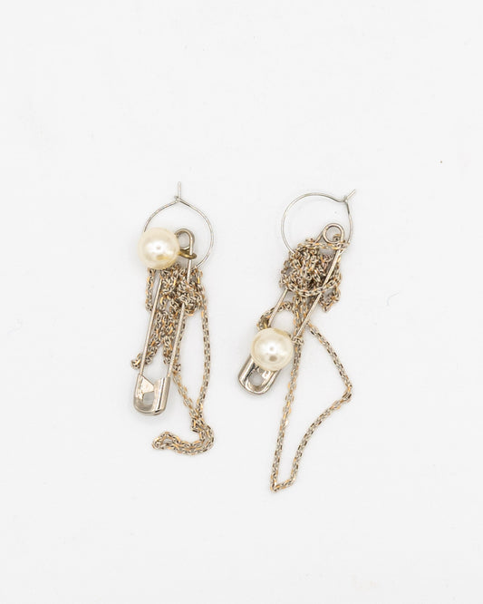 Mouth of Pearl Chain Earrings